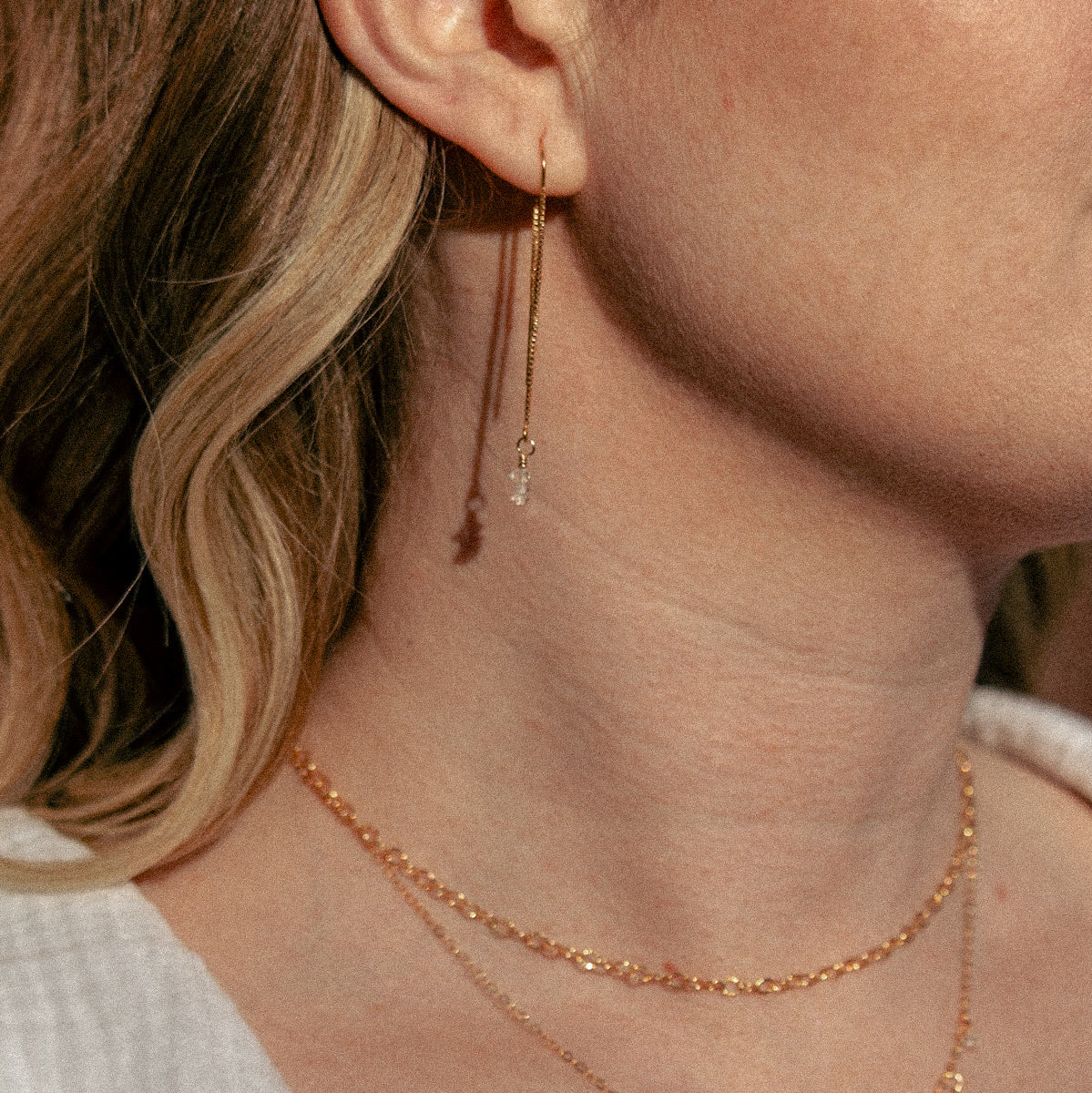 Elara Threader Earrings