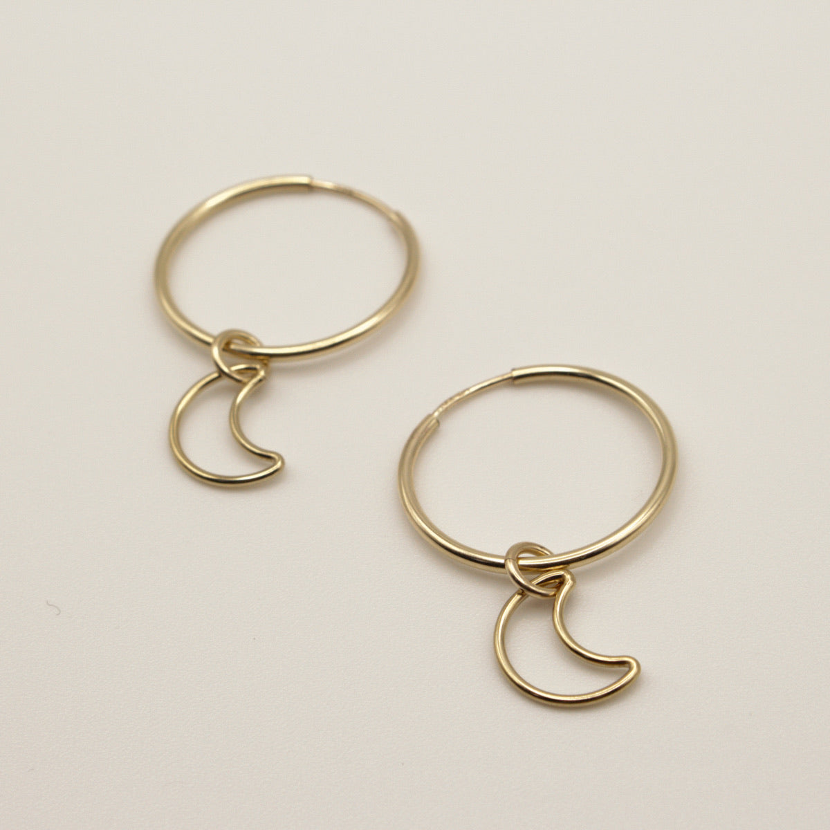 Crescent Hoop Earrings