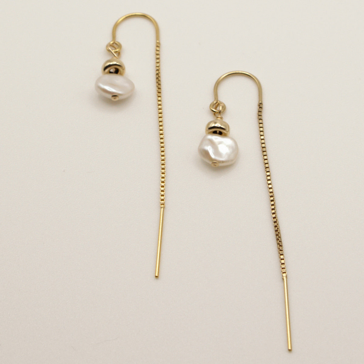 Nova Pearl Threader Earrings